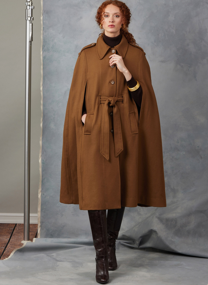 Naaipatroon Vogue 2054 Dames Cape, maat XS-XXL Dui/En/Fr