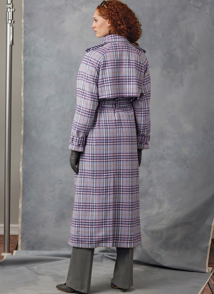 Naaipatroon Vogue 2055 Dames Trench Coats, maat 34-42 Dui/En/Fr