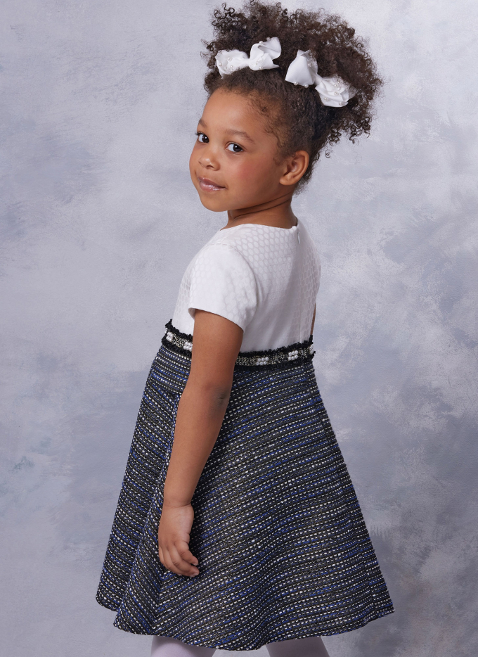 Naaipatroon Vogue 2058 Meisjes Jurk, maat 3-8 Dui/En/Fr