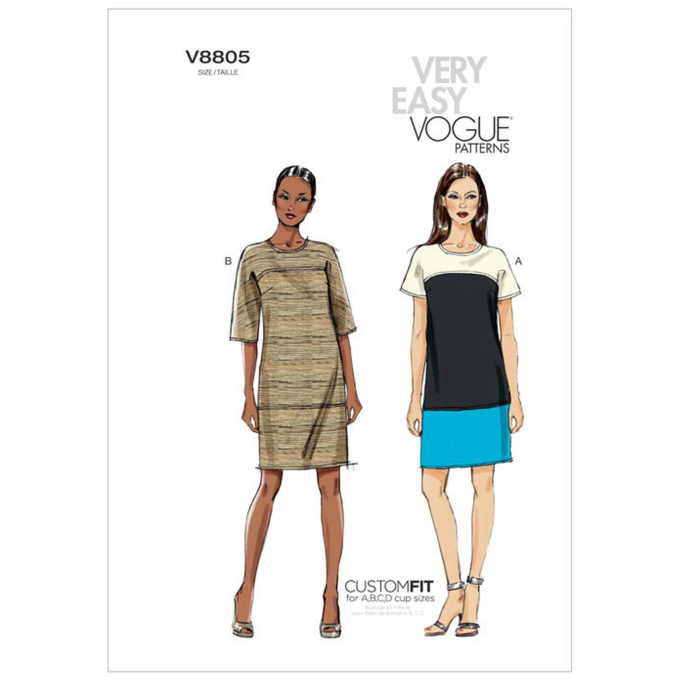 Patron Vogue 8805 robe, en français