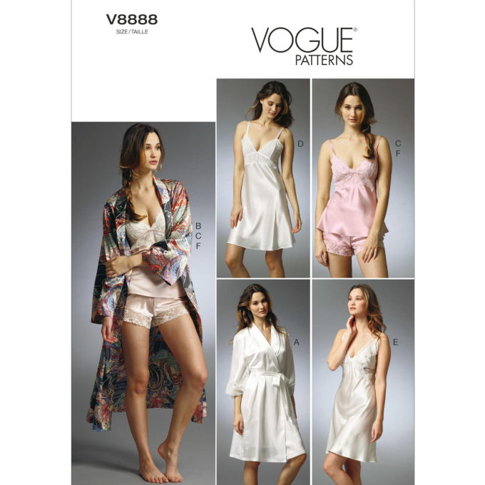 Pattern Vogue 8888 Nightware, Dui/En/Fr