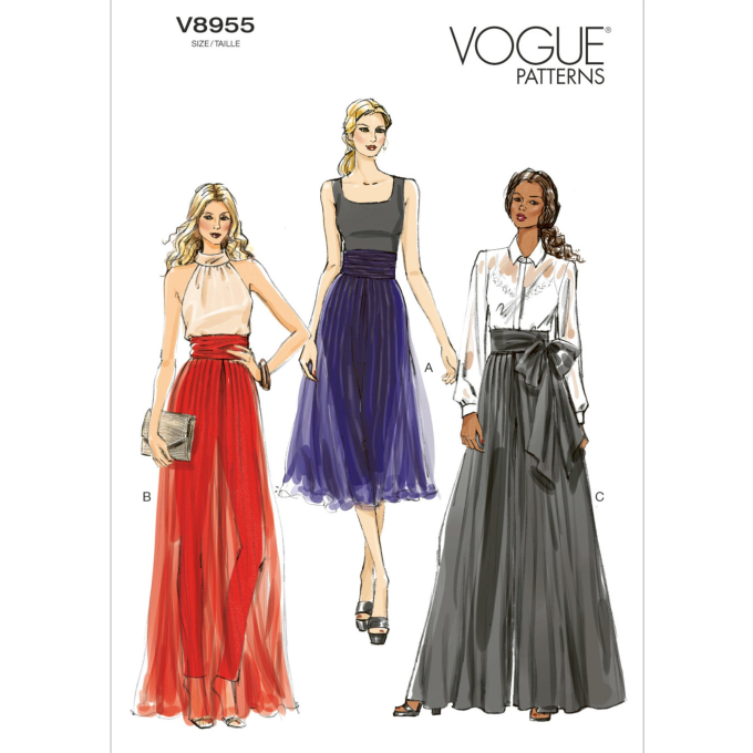 Pattern Vogue 8955 Broekrok, Dui/En/Fr