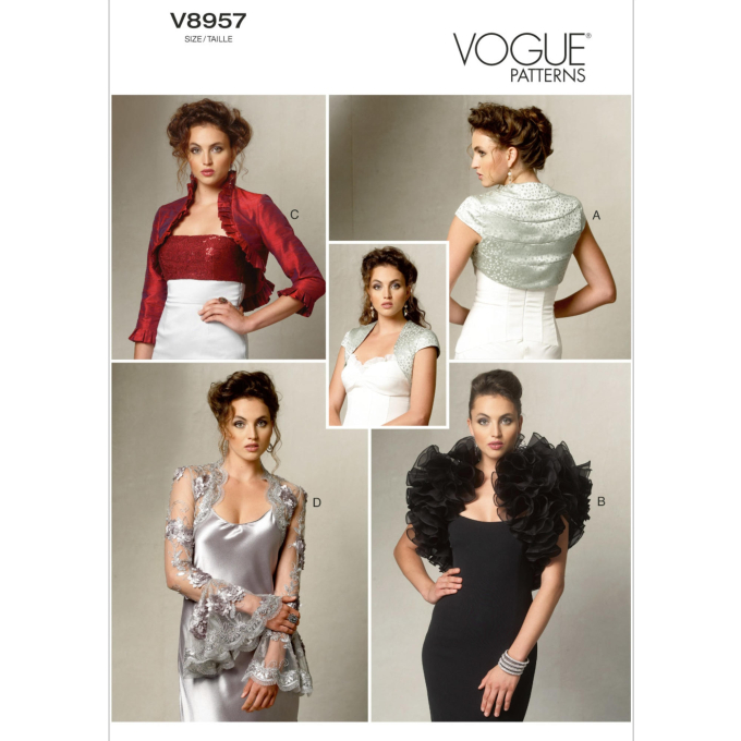 Pattern Vogue 8957 jasje/ vest, Dui/En/Fr