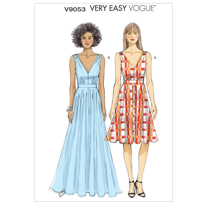 Patron Vogue 9053 robe, en français