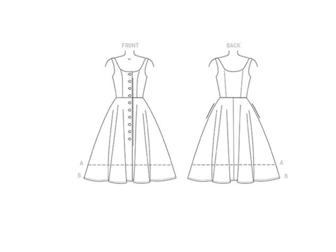 Patron Vogue 9182 robe, en français