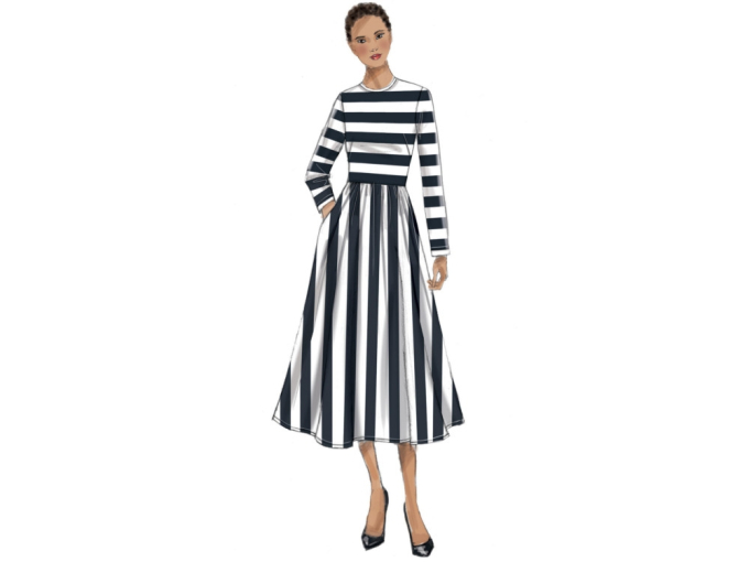 Patron Vogue 9197 robe femme, en français