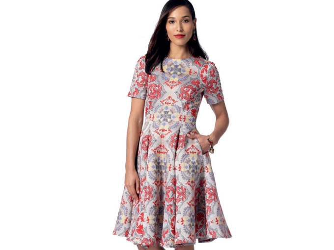 Pattern Vogue 9202 Misses' Jurk, Dui/En/Fr