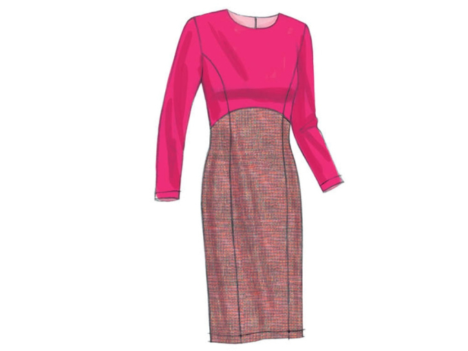 Pattern Vogue 9202 Misses' Jurk, Dui/En/Fr