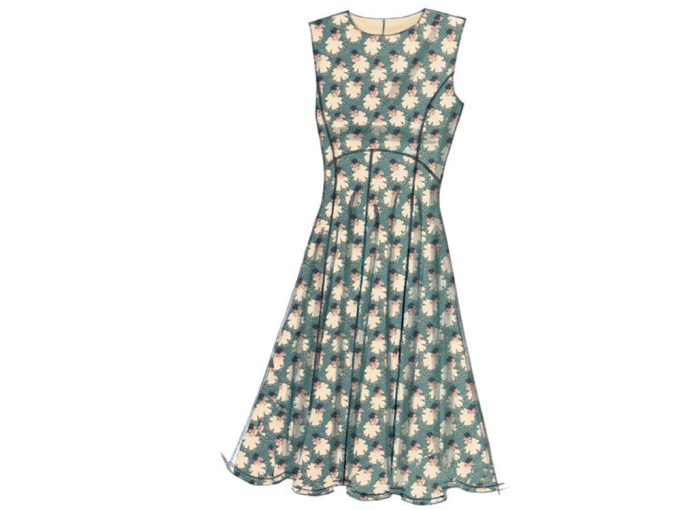 Pattern Vogue 9202 Misses' Jurk, Dui/En/Fr