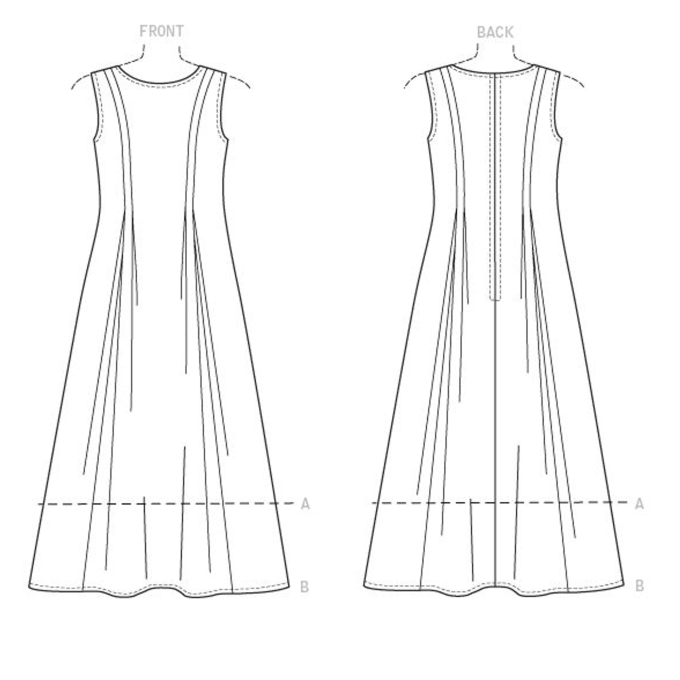 Patron Vogue 9236 robe, taille 40-48, en français