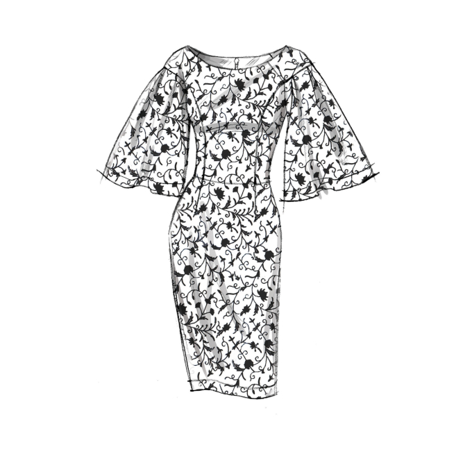 Patron Vogue 9239 robe, taille 32-40, en français