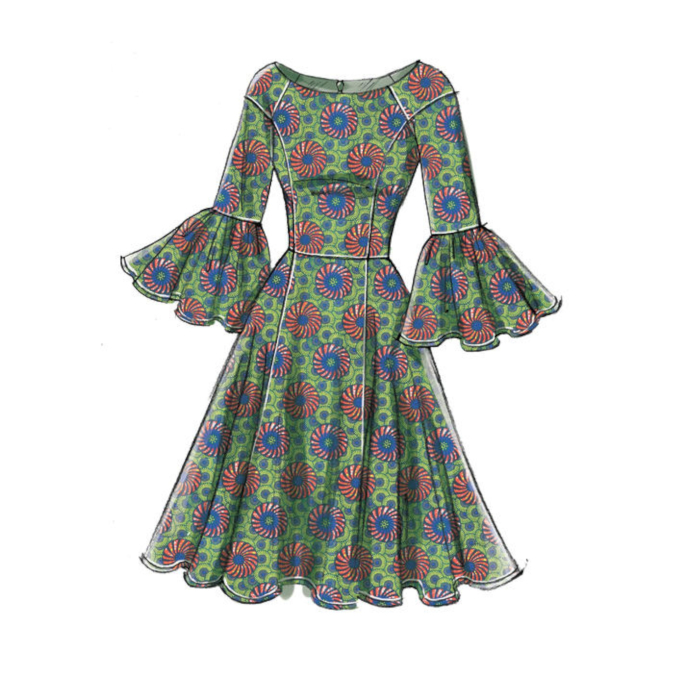 Patron Vogue 9239 robe, taille 32-40, en français