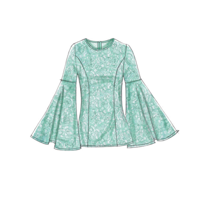 Naaipatroon Vogue 9243 blouse, maat 32-40, Dui/En
