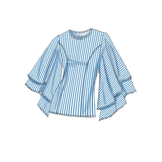 Naaipatroon Vogue 9243 blouse, maat 40-48, Dui/En