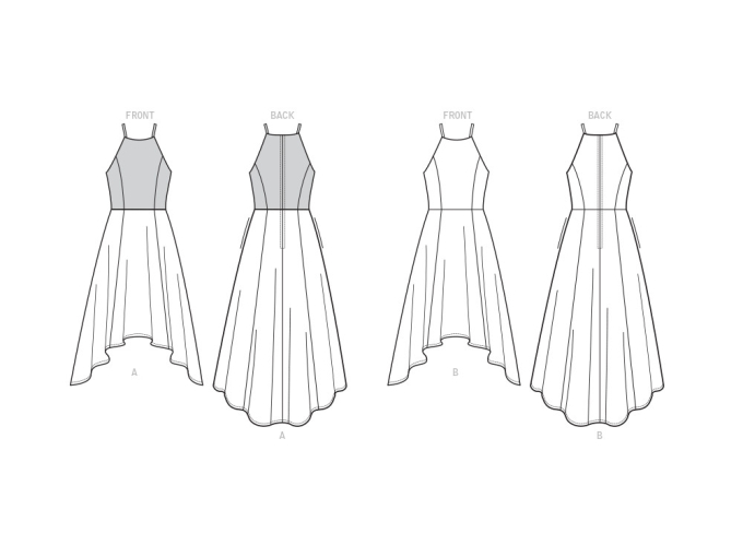 Patron Vogue 9252 robe, en français