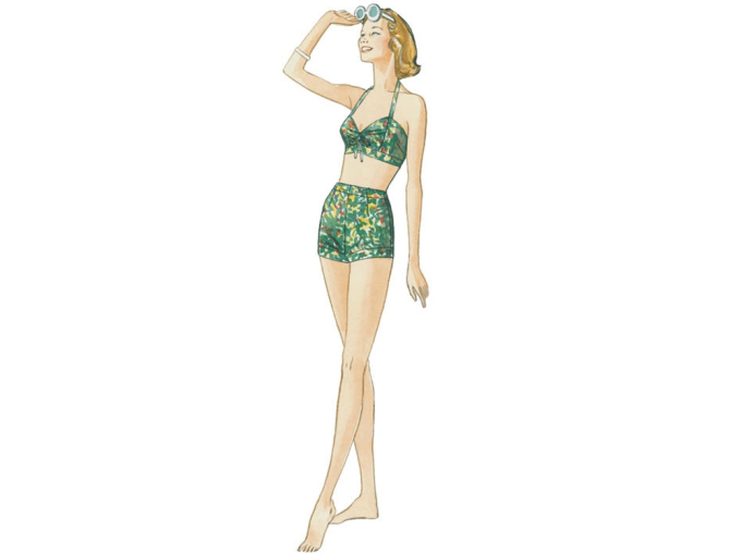 Naaipatroon Vogue 9255 badmode, Dui/En/Fr