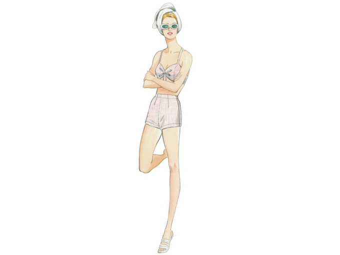 Naaipatroon Vogue 9255 badmode, Dui/En/Fr