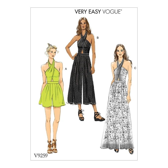 Naaipatroon Vogue 9259 Jurk, Dui/En/Fr