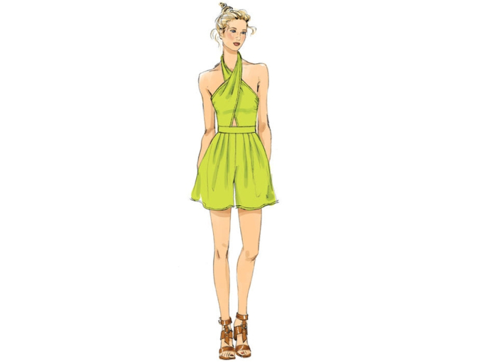 Naaipatroon Vogue 9259 Jurk, Dui/En/Fr