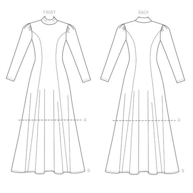 Patron Vogue 9264 robe taille 32-40, en français