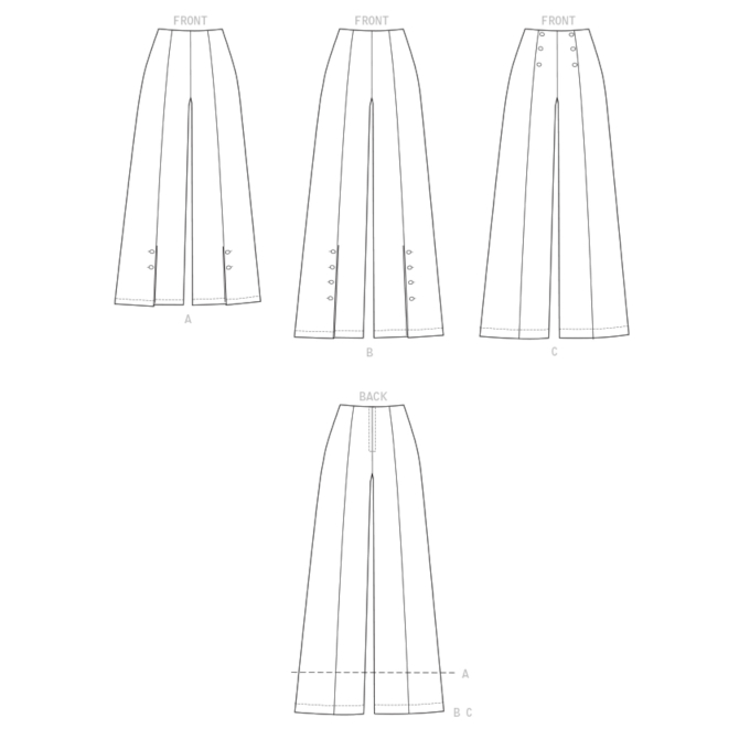 Pattern Vogue 9282 Broek, One Size, Dui/En