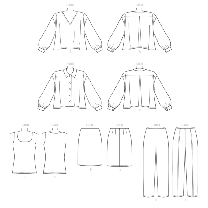 Naaipatroon Vogue 9386 combinatie, maat  32-40, Dui/En/Fr