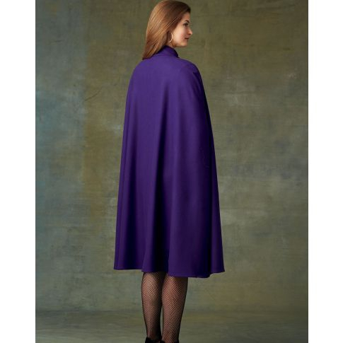 Patron Vogue 9288 manteau cape femme, version papier, taille L - XXL, en français