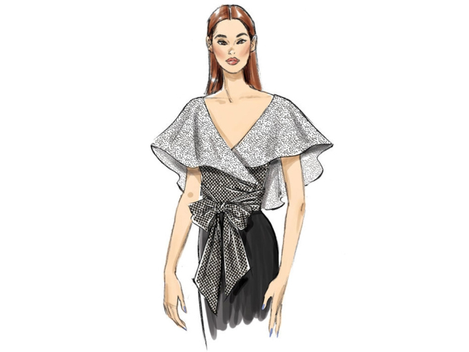 Patron Vogue 9315 blouse, en français