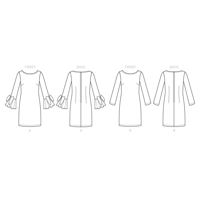 Naaipatroon Vogue 9325 jurk, Dui/En/Fr