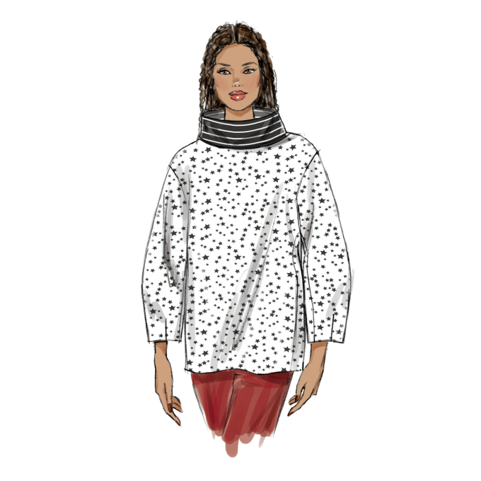 Naaipatroon Vogue 9330 pullover, Dui/En/Fr