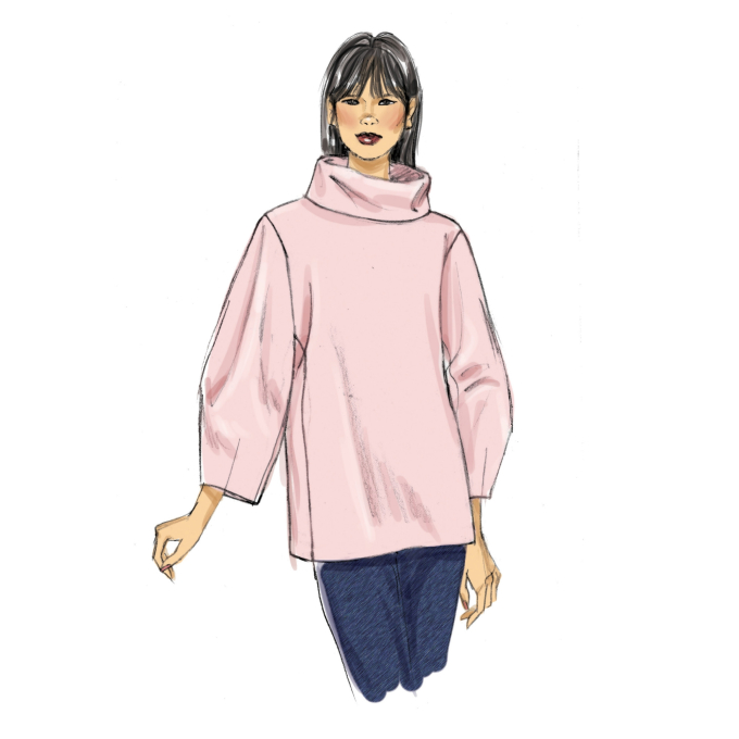 Naaipatroon Vogue 9330 pullover, Dui/En/Fr