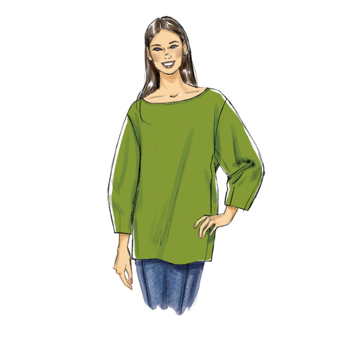 Naaipatroon Vogue 9330 pullover, Dui/En/Fr