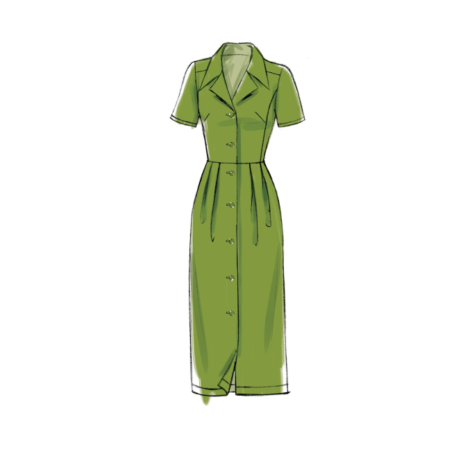 Pattern Vogue 9345 Dress maat 40-48, Dui/En/Fr