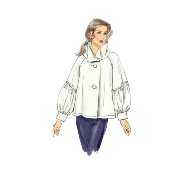 Naaipatroon Vogue 9347 Designer jas, 42-50 Dui/En/Fr