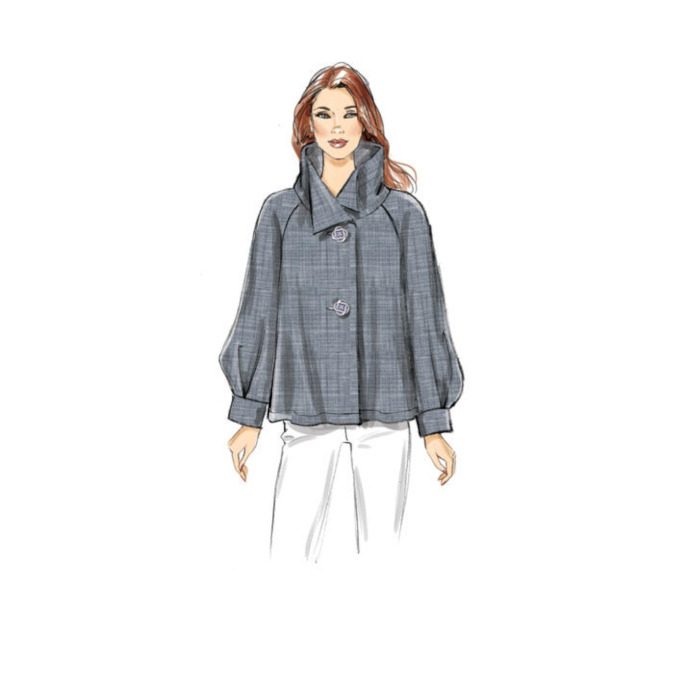 Naaipatroon Vogue 9347 Designer jas, 42-50 Dui/En/Fr