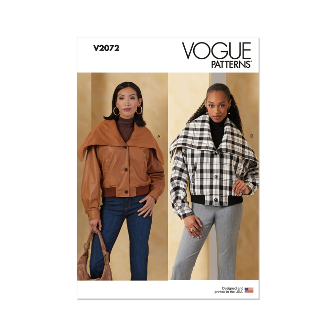 Sewing pattern Vogue V2072 Misses Jacket Size 32-50, Eng/Ger/Fr
