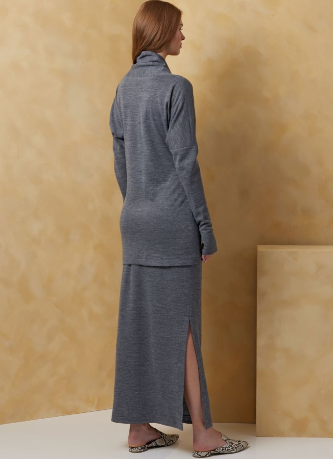 Naaipatroon Vogue Jurk en Top Dames 2076 mt. 44-52, Dui/En/Fr