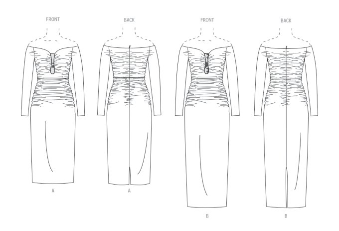 Sewing pattern Vogue Dress Ladies 2063 Size 34-42, En/Ger/Fr