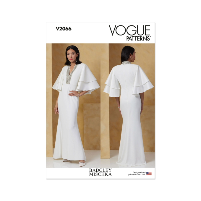 Sewing pattern Vogue V2066 Misses Dress Size 32-40, Eng/Ger/Fr