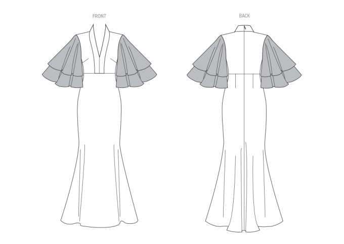 Sewing pattern Vogue V2066 Misses Dress Size 42-50, Eng/Ger/Fr