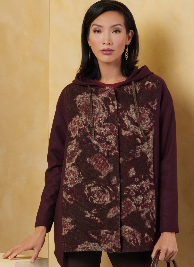 Naaipatroon Vogue Dames V2067 Jurk en Jas mt. 32-50, Dui/En/Fr