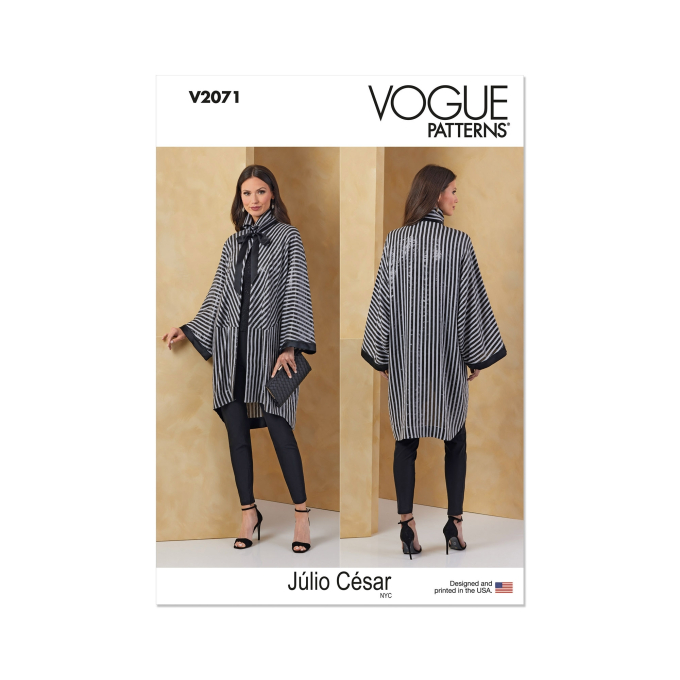 Sewing pattern Vogue V2071 Misses Jacket Size 32-50, Eng/Ger/Fr
