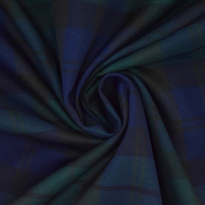 Tissu écossais tartan, bleu marine