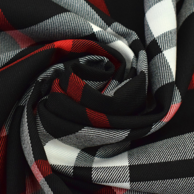 Tissu écossais tartan, noir