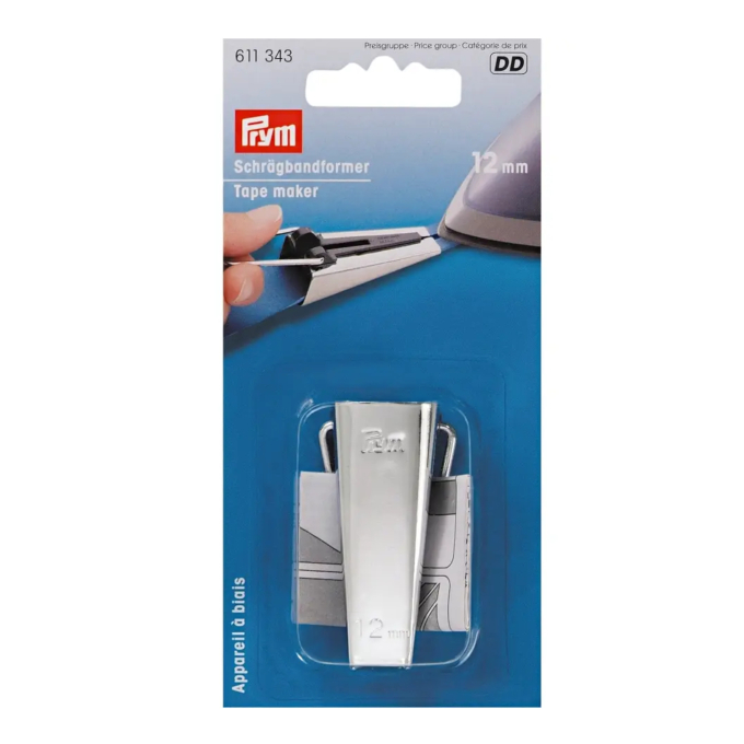 Appareil à biais Prym, pour biais de 12 mm plié
