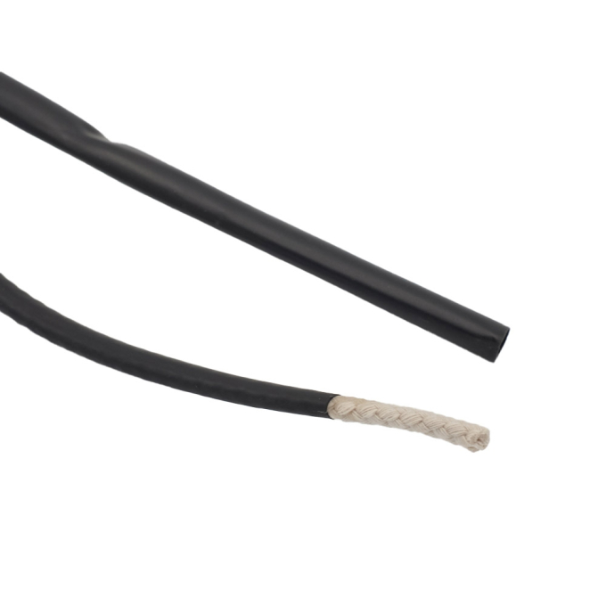 Embout thermorétractable pour cordon 1mx6mm, noir