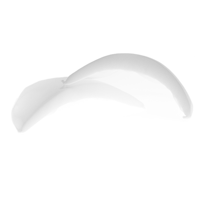 Paire d'épaulettes demi-lune 8C, blanc