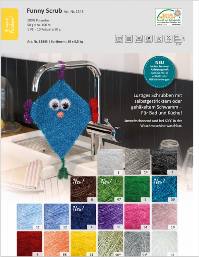 Scrub yarn Rellana Funny Scrub, 35 donker roodpaars