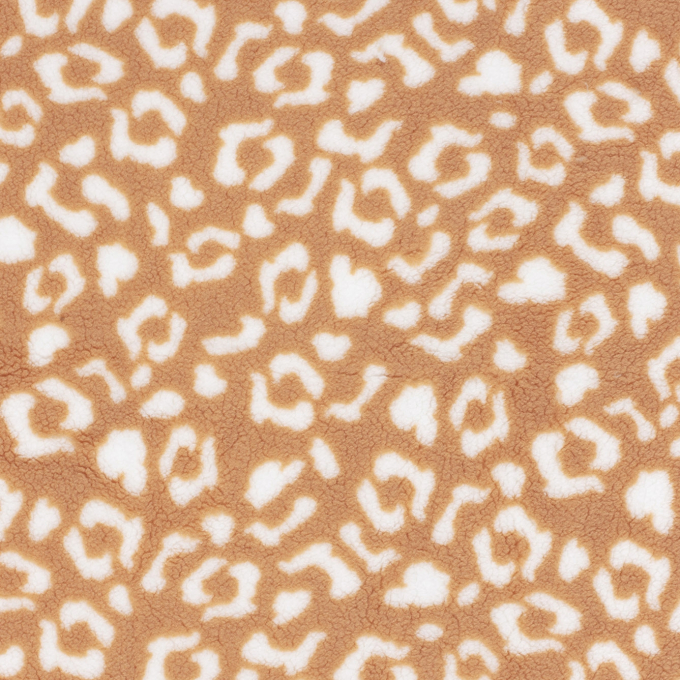 Sherpa Fleece Big Leo Dots, caramel