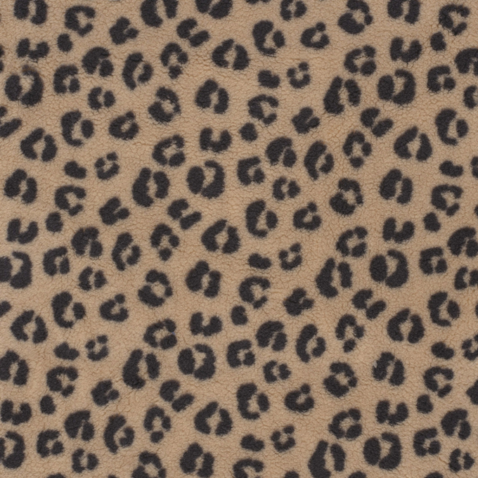 Sherpa Fleece Leopard, hellbraun